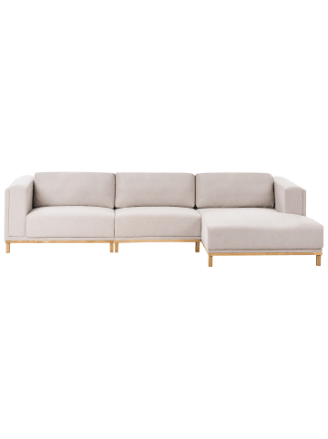 Beliani 4-Sitzer Sofa VENG in Beige - (W) 347 x (H) 84 x (L) 156 cm