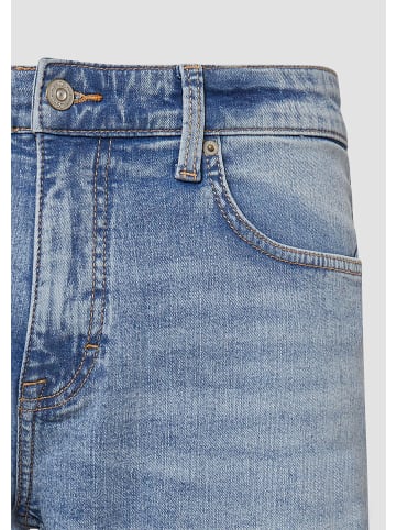 QS Jeans-Hose Jeans-Bermuda keine Beinlänge in Blau