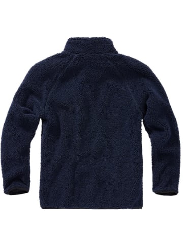 Brandit Pullover "Teddyfleece Troyer" in Blau
