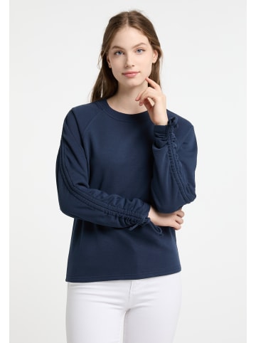 DreiMaster Maritim Damen Sweatshirt Mit Rundhals in Dunkelmarine