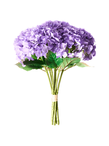 Beliani Künstlicher Blumenstrauß PERNES in Violett/Grün - (W) 45 x (H) 50 x (L) 45 cm