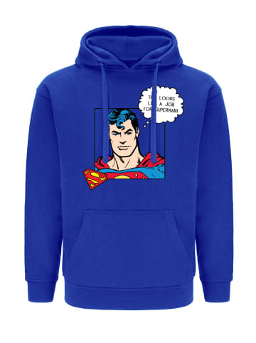 Superman Herren Superman Kapuzenpullover in Blau