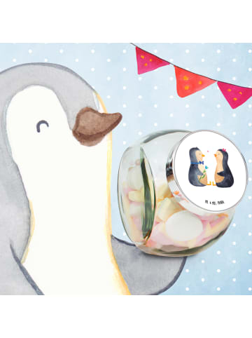 Mr. & Mrs. Panda Bonboniere Pinguin Pärchen ohne Spruch in Weiß