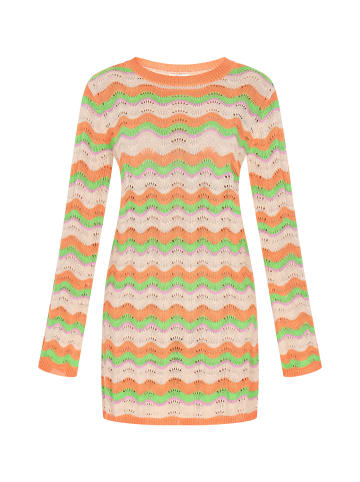 IZIA Women Dress in orange multicolor