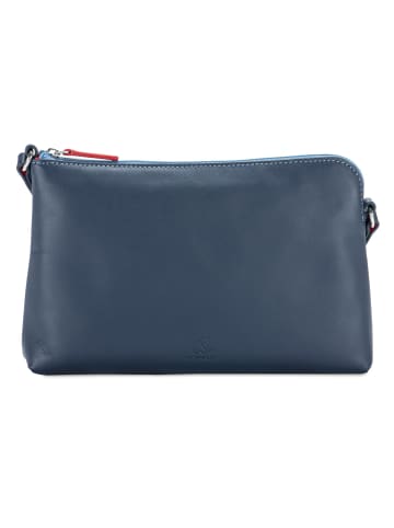 MYWALIT Umhängetasche Leder 22 cm in royal
