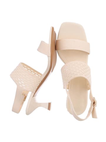 Ital-Design High-Heel Sandalette in Beige