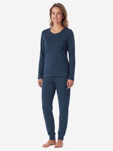 Schiesser Schlafanzug Casual Essentials in ultra violett