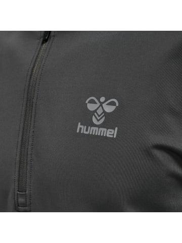 Hummel Trainingsjacke "Pro Grid Half Zip Training Longsleeve" in Grau