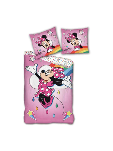 Disney Minnie Mouse Minnie Mouse Bettwäsche Set – 140 x 200 cm aus 100% Mikrofaser in Mehrfarbig
