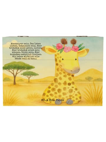 Mr. & Mrs. Panda Aufbewahrungsbox Giraffe Blumenkranz Design mit... in Weiß