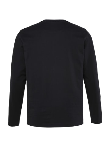 Men Plus Kurzarm T-Shirt in schwarz