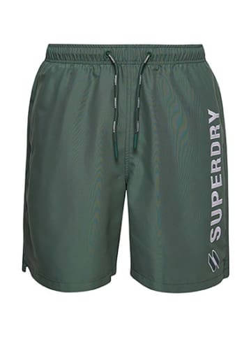 Superdry Badeshorts in Grün