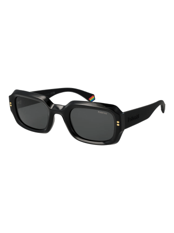 Polaroid Unisex Sonnenbrillen Rechteck Schwarz