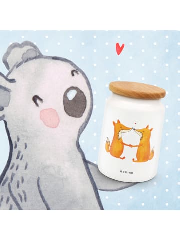 Mr. & Mrs. Panda Frischhaltedosen Füchse Liebe ohne Spruch in Weiß