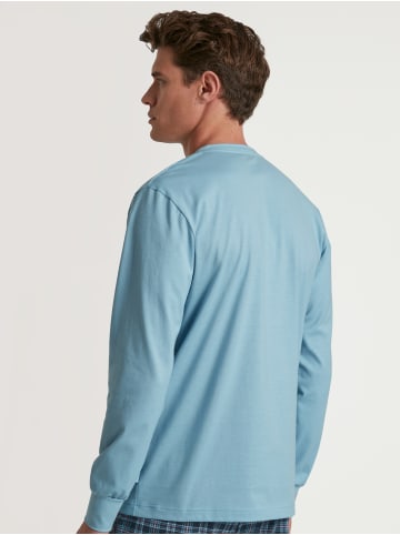Calida Shirt in blue satin