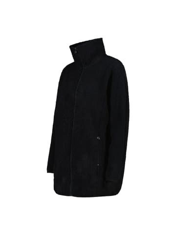 cmp Jacke aus Teddyfleece in Schwarz