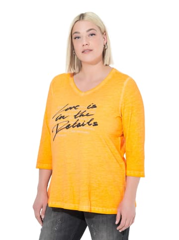 Ulla Popken Longshirt in neon orange