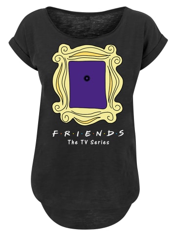 F4NT4STIC Long Cut T-Shirt FRIENDS TV Serie Door Peephole in schwarz