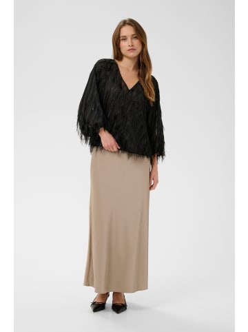 SAINT TROPEZ Langarm-Bluse NancySZ Lockere Passform in Black