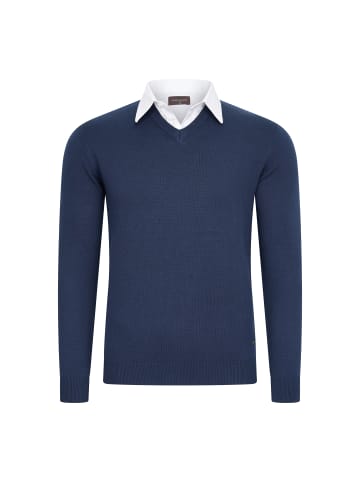 Cappuccino Italia Pullover Mock in Blau
