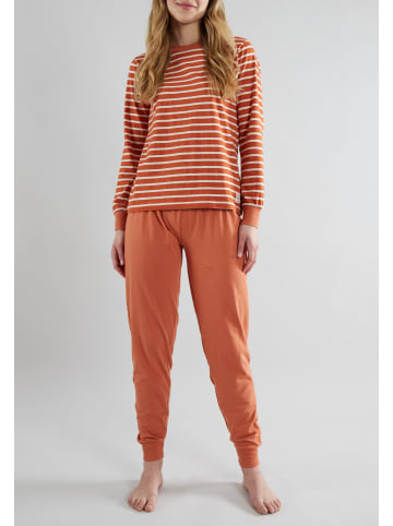 Tom Tailor Pyjama Breda in rot-mittel-Ringel