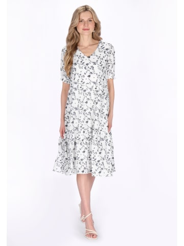 Usha Women Dress in black offwhite