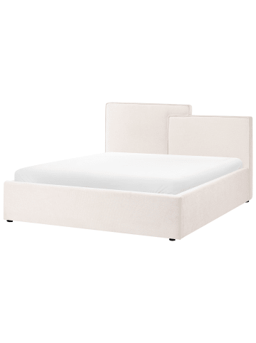 Beliani Doppelbett LAGARDE in Weiß/Schwarz - (W) 176 x (H) 105 x (L) 224 cm