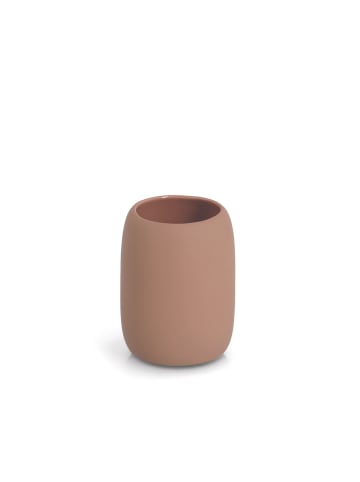 Zeller Zahnputzbecher BRASS TONE in Mocca, Ø 8,4 cm