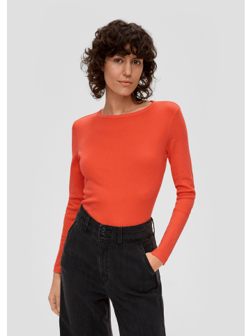 s.Oliver T-Shirt langarm in Orange