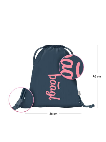 BAAGL Turnbeutel in Rosa Logo