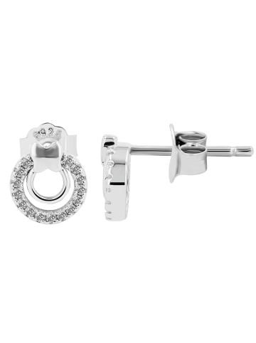 Adeliás Damen Ohrringe – Ohrstecker aus 925 Silber in silber