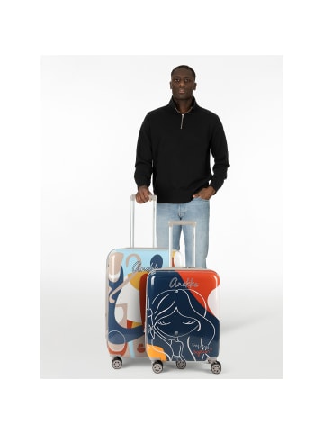 Anekke Eikon 4 Rollen Kofferset 2-teilig mit Dehnfalte in mehrfarbig