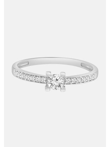 Diamant Exquis Ring aus 585 Weißgold mit Diamant