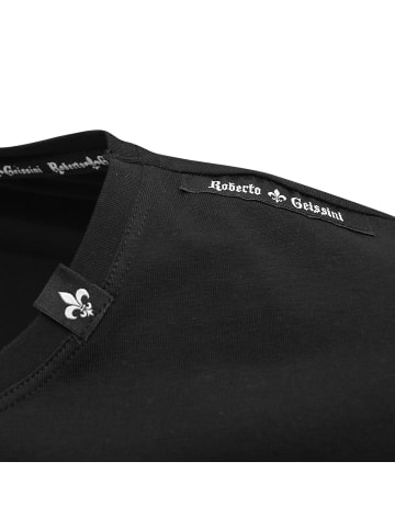 Roberto Geissini Plant Skull T-Shirt Schwarz Unisex