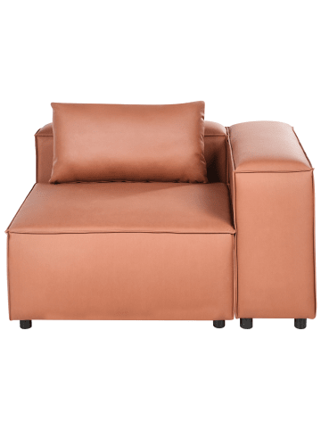 Beliani Sofaelement BRANDE in Braun - (W) 123 x (H) 70 x (L) 121 cm