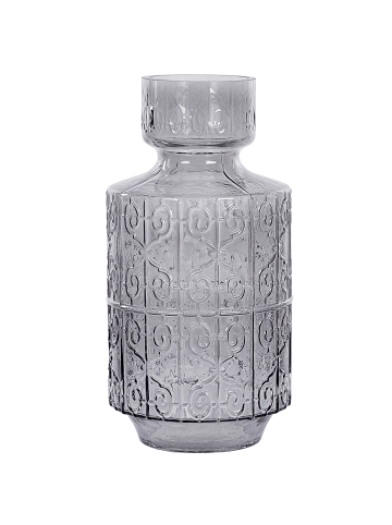 Beliani Blumenvase DIKELLA in Grau - (W) 18 x (H) 33 x (L) 18 cm