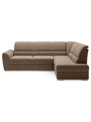 MF Design Silver Recamiere Rechts in Braunbeige -  (L) 270 x (B) 270 x (H) 93 cm