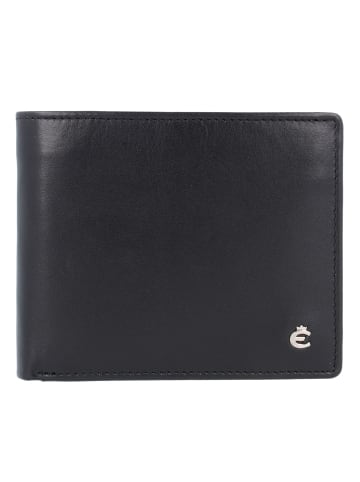 Esquire Harry Geldbörse Leder 11 cm in schwarz