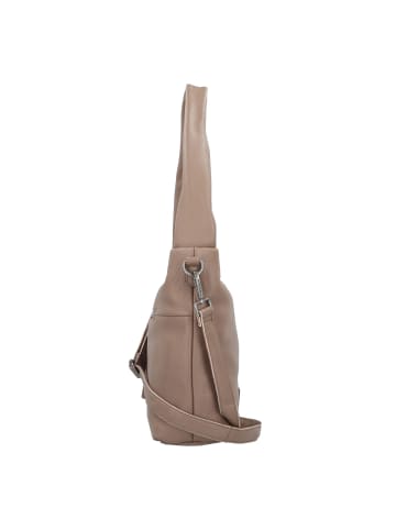 FREDs BRUDER Fosa Schultertasche Leder 35 cm in taupe