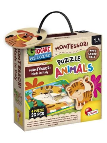 Liscianigiochi Spiel - Montessori Wood Puzzle Animals