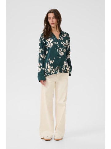 PART TWO Langarm-Bluse SheenaPW Oversize fit in Sea Moss faded Flower Print
