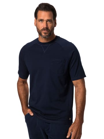 JP1880 Kurzarm T-Shirt in dark blue denim