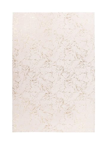 Kayoom Hochflor Teppich Bijou 225 in creme - gold - rechteckig
