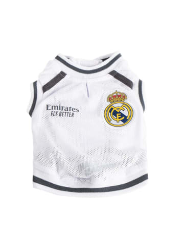 Real Madrid T-Shirt für Hunde Atmungsaktives Fan-Outfit XS