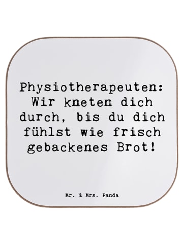 Mr. & Mrs. Panda bieruntersetzer Spruch Physiotherapeut Kneten m... in Weiß