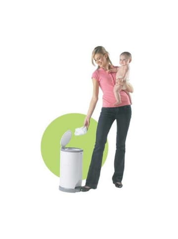 Korbell Windeleimer 16 Liter in Weiß ab Geburt
