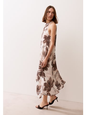 More & More ärmelloses Neckholder-Maxikleid, Flowers in flower print