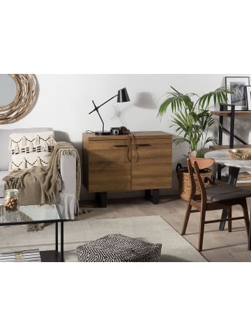 Beliani Sideboard TIMBER in Braun/Grau - (W) 94 x (H) 79 x (L) 42 cm