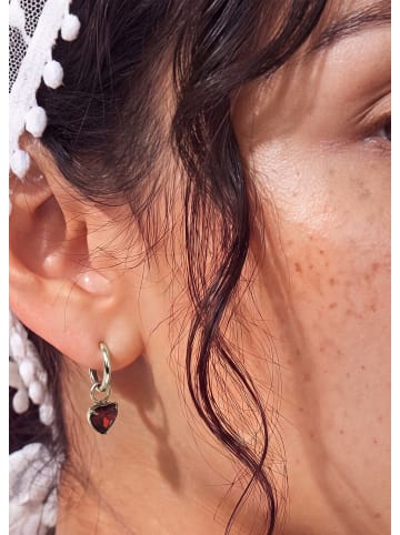 PURELEI Charm Red Heart Silber