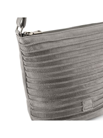 FREDs BRUDER Riffelinchen Umhängetasche Leder 23 cm grey